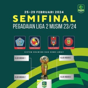 Babak 12 besar Pegadaian Liga 2 2023-2024 akhirnya tuntas. Dari 12 tim yang berkompetisi, sebanyak 4 tim resmi lolos ke semifinal